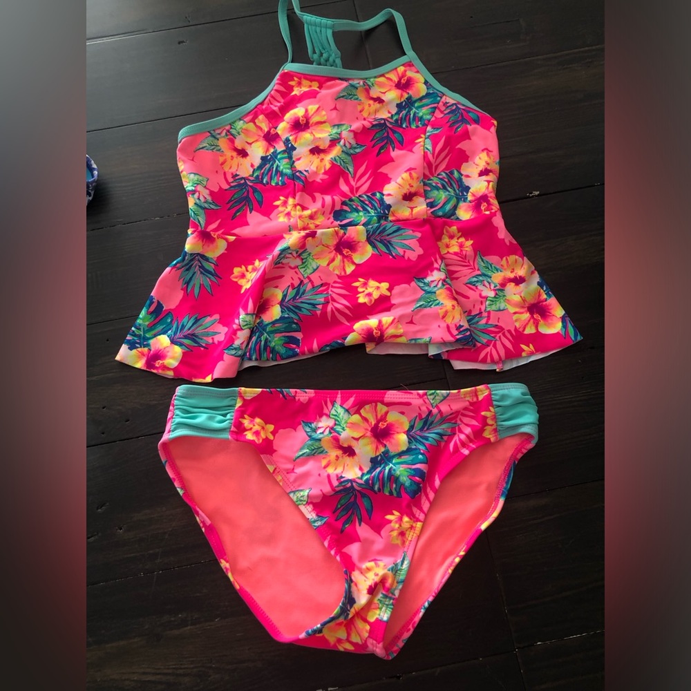 Bundle of 5 bathing suits girls size 12-14 - Picture 2 of 6